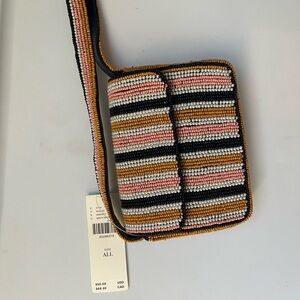 Anthropologie Beaded Shoulder Bag